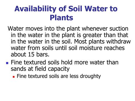 PPT Why Study Soil Plant Water Relations PowerPoint Presentation