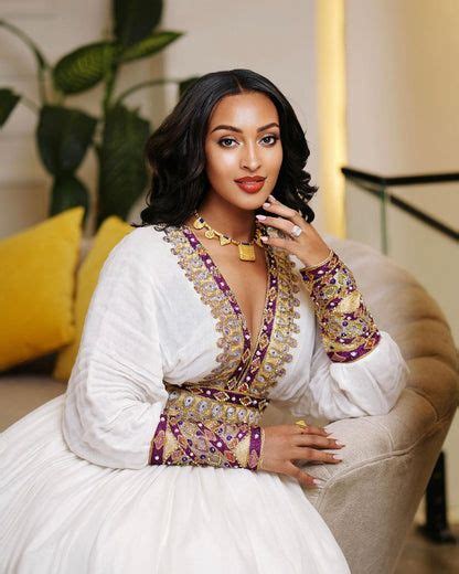 Gorgeous Ethiopian Wedding Dress Beaded Habesha Wedding Dress In