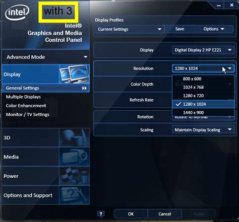 Resolution Issues On 2 Monitors 1 Built In Display Using Intel HD