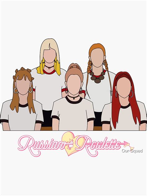 Red Velvet Russian Roulette Shirt Korean Sticker For Sale By Our Squad Redbubble