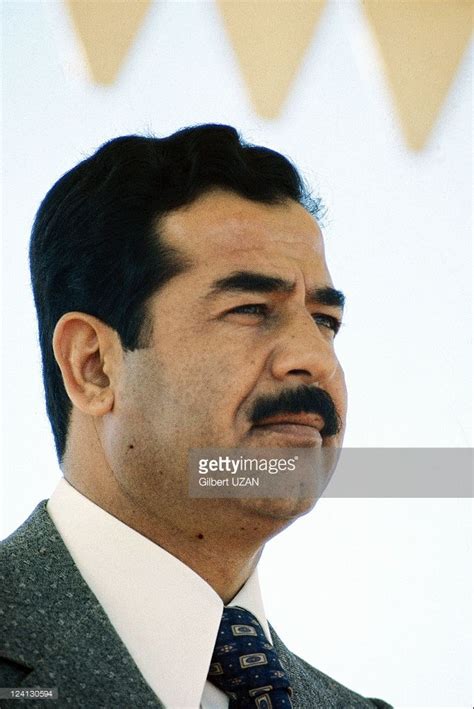 Saddam Hussein Portrait In Iraq On January 01 1976 Saddam Hussein