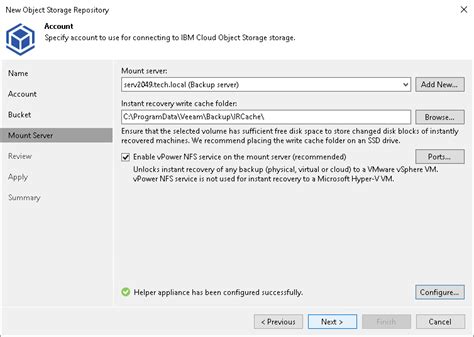 Step 5 Specify Mount Server Settings User Guide For VMware VSphere