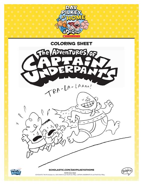 Captain Underpants Coloring Pages To Print