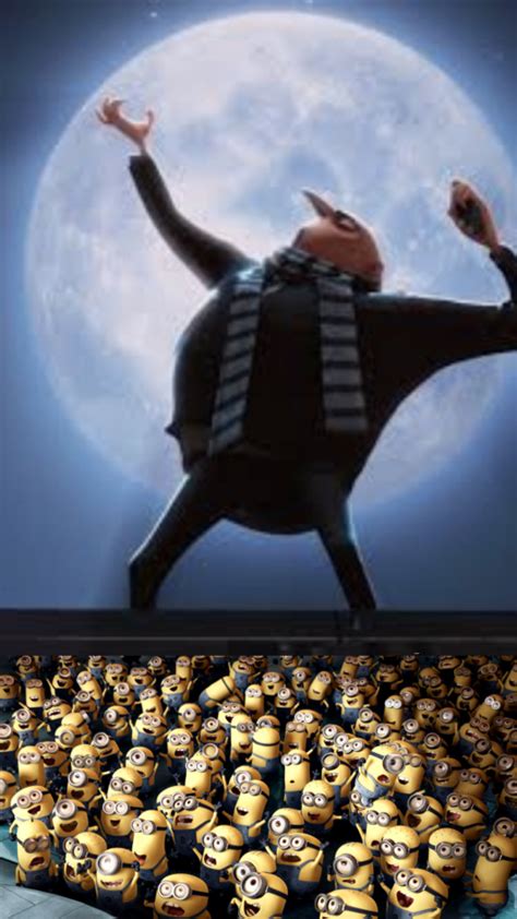 Gru Moon Minion Cheering Meme Generator