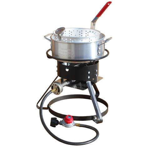 King Kooker Bolt Together Propane Gas Outdoor Cooker With 10 Qt Aluminum Fry Pan And Basket