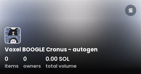 Voxel BOOGLE Cronus Autogen Collection OpenSea