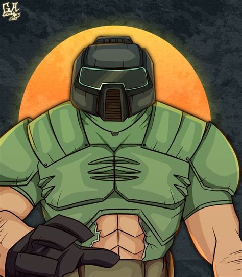 DOOMGUY Fan art | Arte de videojuegos, Arte de personajes, Dibujos