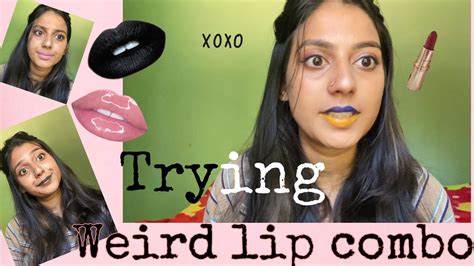 Trying Weird Lip Combo 😳😱💄💋mars Cosmetic Lip Palatte Review June Pill