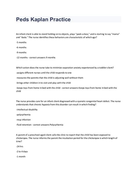 Pathophysiology Kaplan Questions With Complete Solution