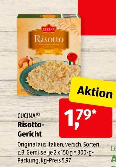 Cucina Risotto Gericht Angebot Bei Aldi S D Prospekte De