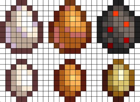 Eggs Stardew Valley Perler Bead Pattern Bead Sprites Food Fuse Bead