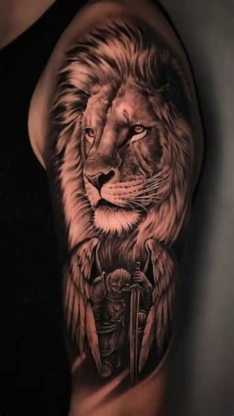 Lion tattoo idea | Lion tattoo, Lion forearm tattoos, Lion tattoo design