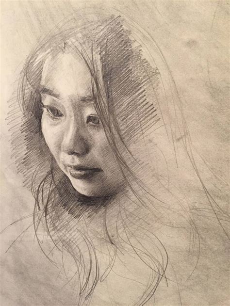 Portrait Of A Japanese Girl Available For Portraiture Drawing By