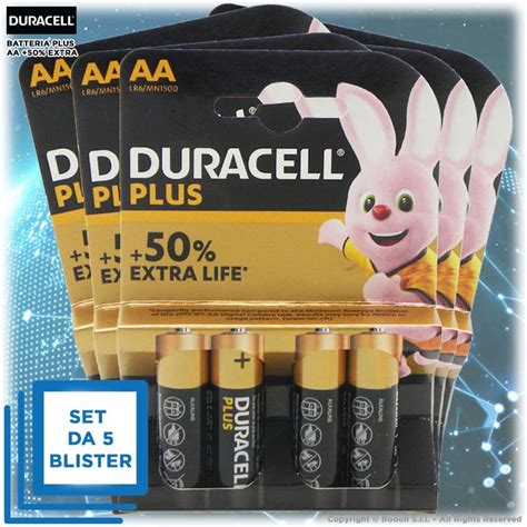 Duracell Stilo Batterie Aa Plus Power V Blister Boooh