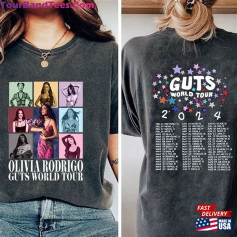 Olivia Rodrigo Guts Shirt Merch Tour 2024 Sweatshirt Unisex Tourbandtees