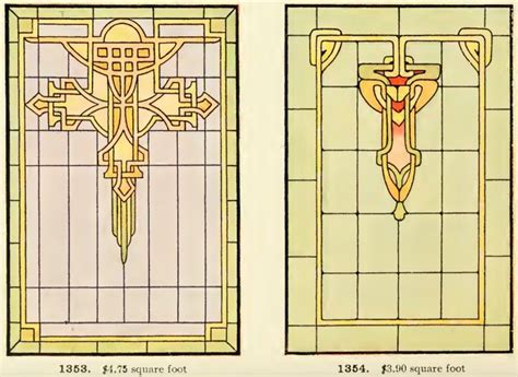 Exquisite Leaded Glass Designs From The 1914 International Art Glass