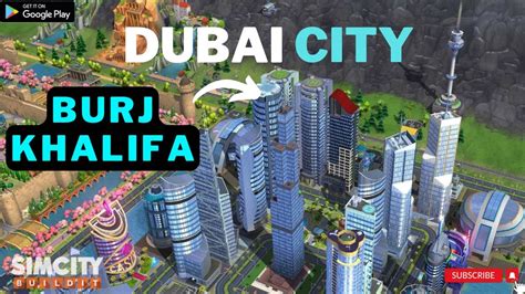 Dubai City Burj Khalifa Simcity Gaming Gameplay Simcity