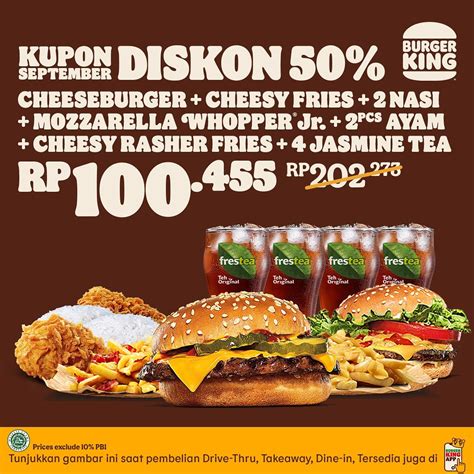 Kupon Burger King Diskon Hemat September Scanharga