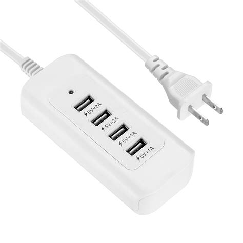 Poweradd 4 Port Usb Wall Charger Fast Charging Station For Multiple