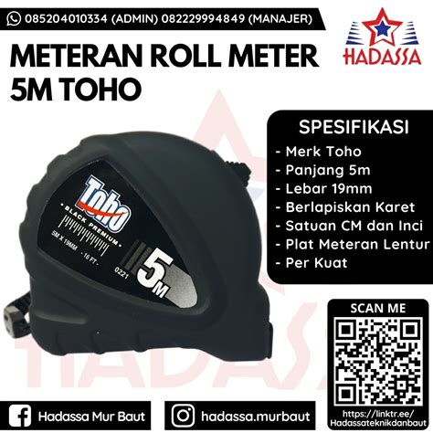 meteran roll meter  toho hadassa