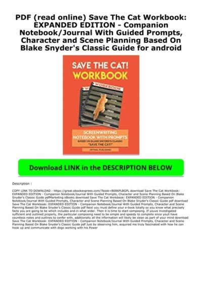 PDF (read online) Save The Cat Workbook: EXPANDED EDITION - Companion ...