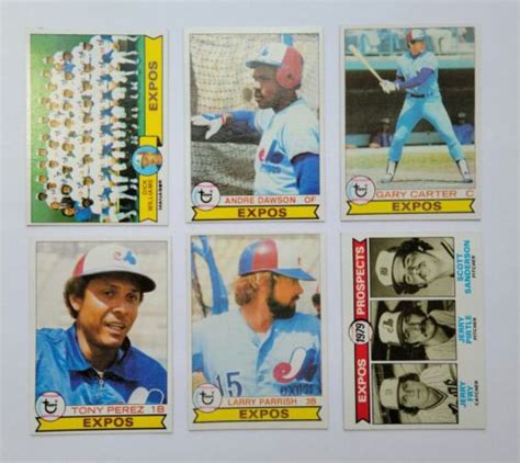 Topps Montreal Expos Team Set Cards Ebay