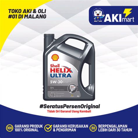 Oli Mobil Shell Helix Ultra 5w 30 1 Liter Lazada Indonesia