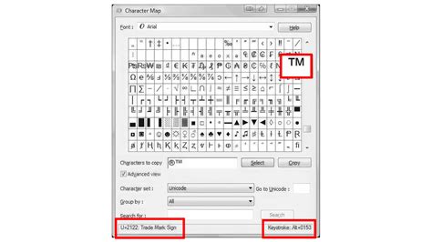 Trademark, TM, SM Logo and how to type them