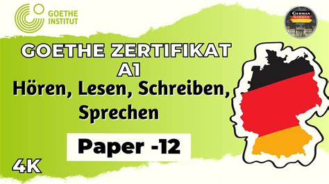 Goethe Zertifikat A Exam Paper H Ren Lesen Schreiben