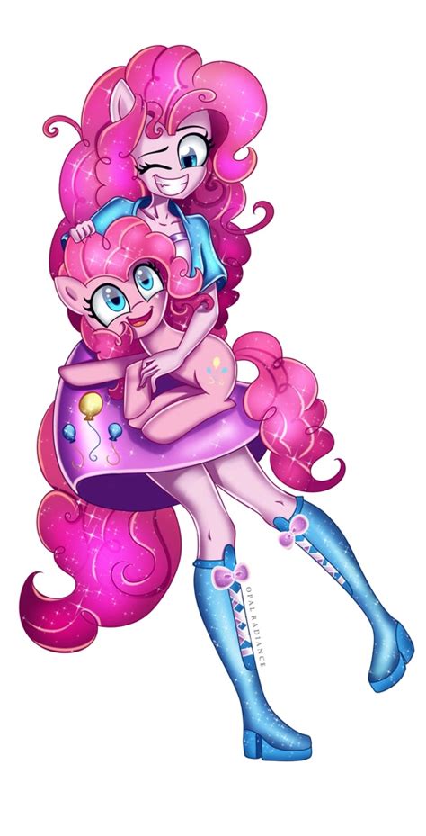 Safe Artist Opal Radiance Pinkie Pie Earth Pony Human