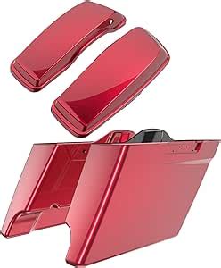 Amazon Moto Onfire Harley Saddlebags Velocity Red Sunglo Stretched