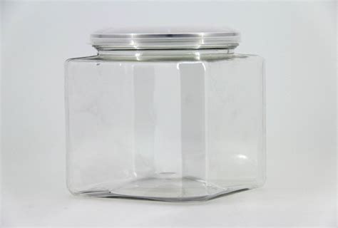 600ml 83 3cm Square Empty Easy Open Clear Pet Jars Transparent