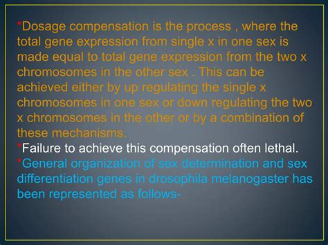 Dosage Compensation ∧ Sex Determination In Drosophila Ppt