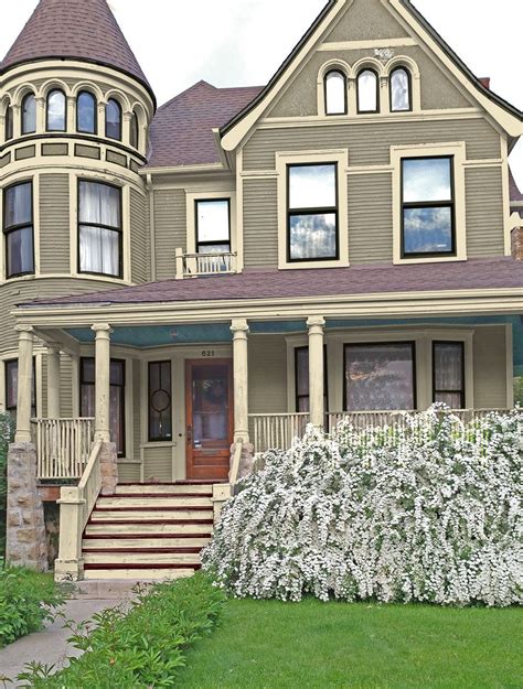 Bunglehouse Gray Queen Ann Paint Victorian Homes Exterior Victorian