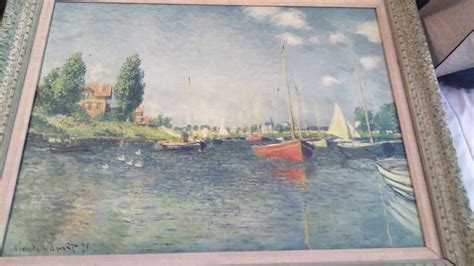 Painting By Claude Monet 1875 Red Boats The Red Boats Argenteuil