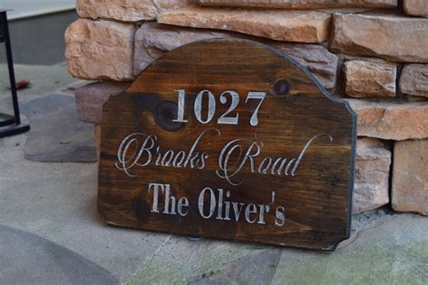 Address Sign Address Plaque Rustic Home Decor