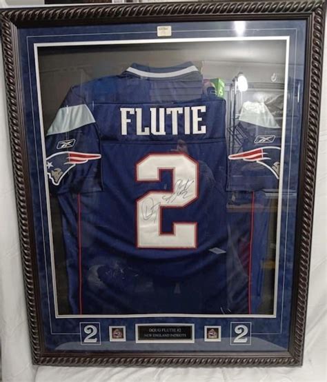 Signed Doug Flutie Jersey In Frame Rpatriotsunfiltered