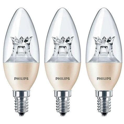 Philips Led Dimtone Candle 4w E14 Dimmable Master Warm White Clear 3