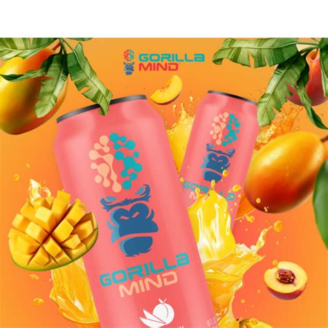 Introducing Mango Peach Energy Drink Gorilla Mind