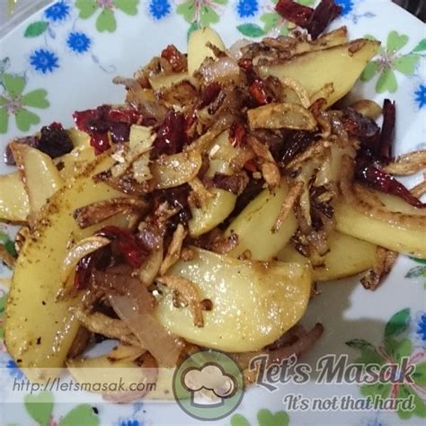 Kentang Goreng Dengan Ikan Bilis Recipe LetsMasak