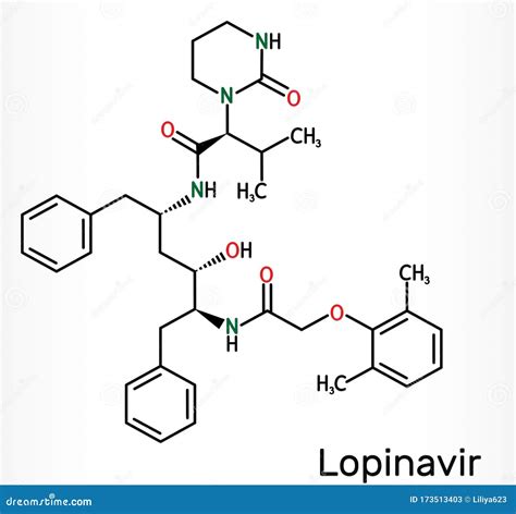 Lopinavir Molecule Structure Royalty-Free Stock Image | CartoonDealer.com #56390098