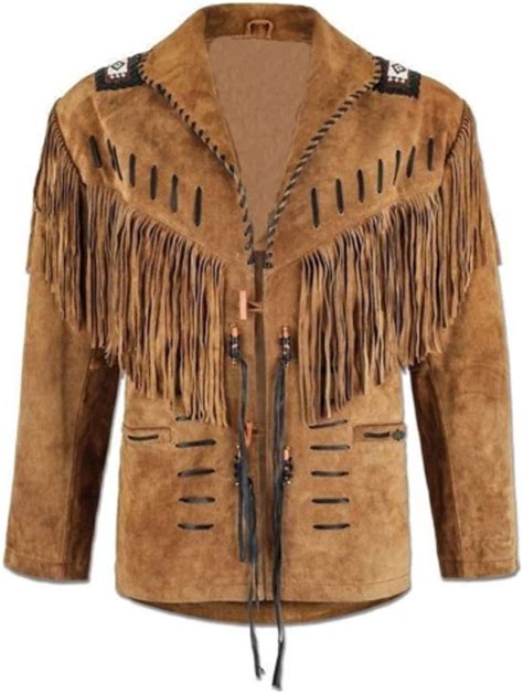 Quality Cowboy Jackets 100 Real Suede Western Style Leather Jacket For