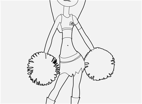 Cheer Megaphone Coloring Pages At Getdrawings Free Download