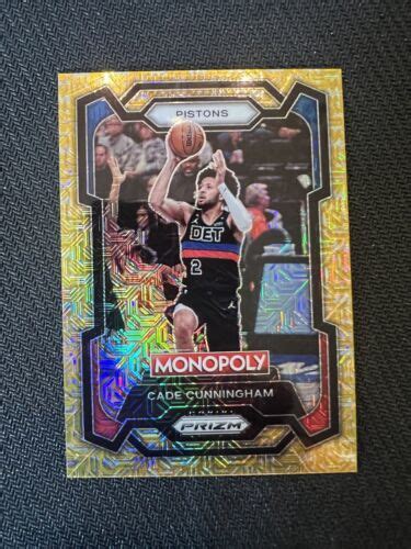 Panini Prizm Monopoly Millionaire Gold Mojo Prizm Cade