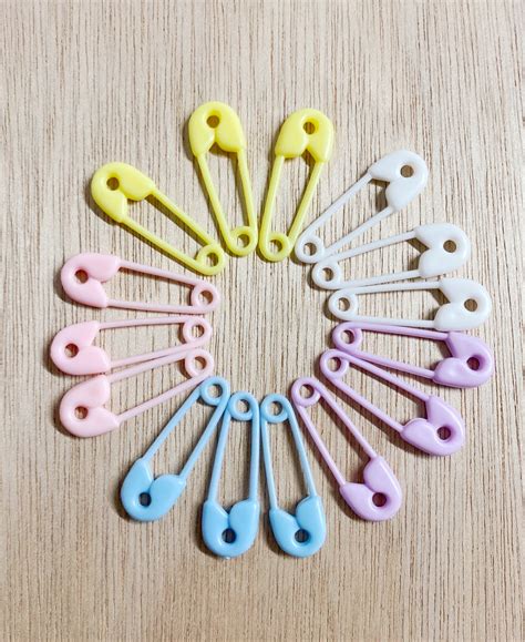 15 Baby Diaper Pins Baby Shower Party Favor Plastic Party Games