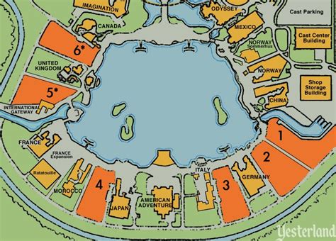 Epcot World Showcase Map 2019