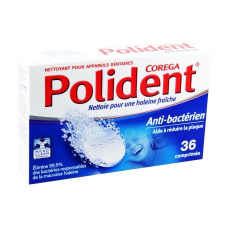 Polident Nettoyant pour appareils dentaires 36 comprimés