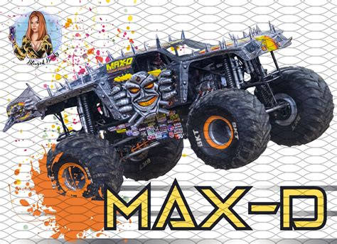 MAX-D Monster Jam Truck Digital File Png - Etsy Australia