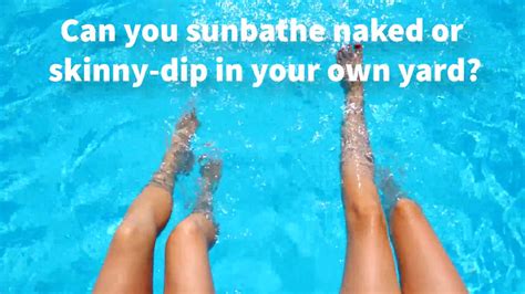 Can You Sunbath Nude In Your Backyard Here Are The Rules Tacoma News Tribune