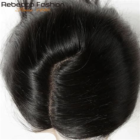 Rebecca Remy Hair 5*6 Lace Closure L Deep Part Lace Closure Peruvian ...